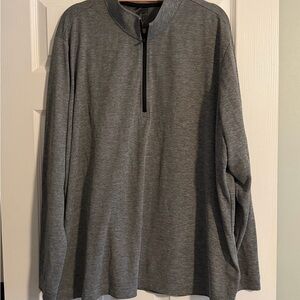 Adidas Men’s Gray Quarter-Zip Pullover